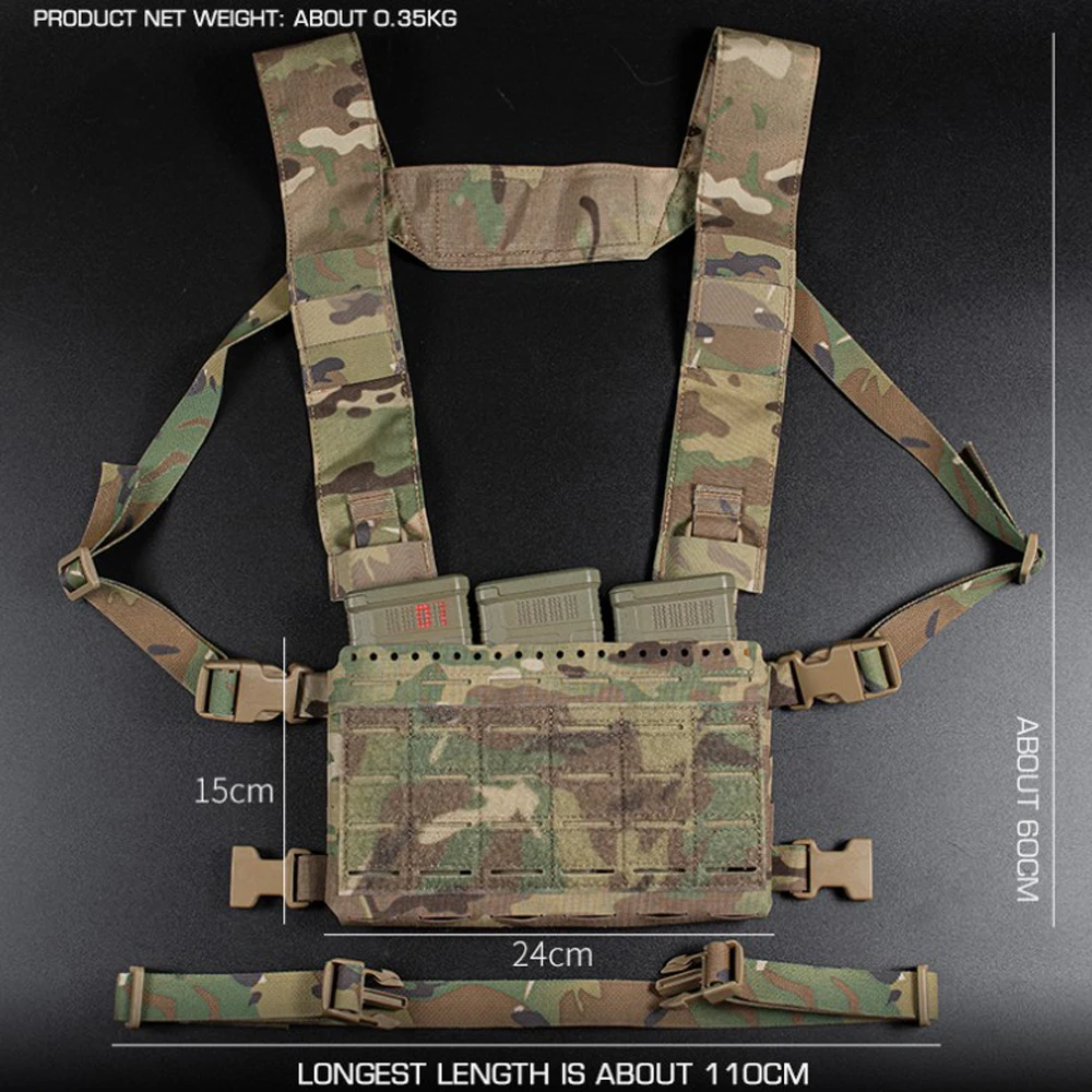 Placard pecho táctico MKV Micro Fight MOLLE ripstop 5.56 Airsoft - imagen 3