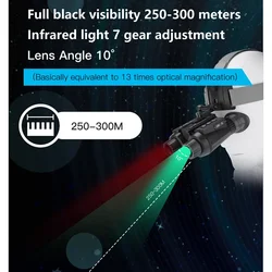 Binoculares visión nocturna con zoom digital infrarrojo y montaje 3D