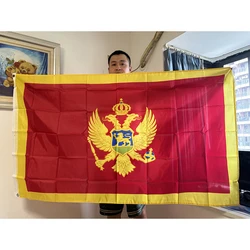 SKY FLAG Bandera de Montenegro Poliéster resistente exterior