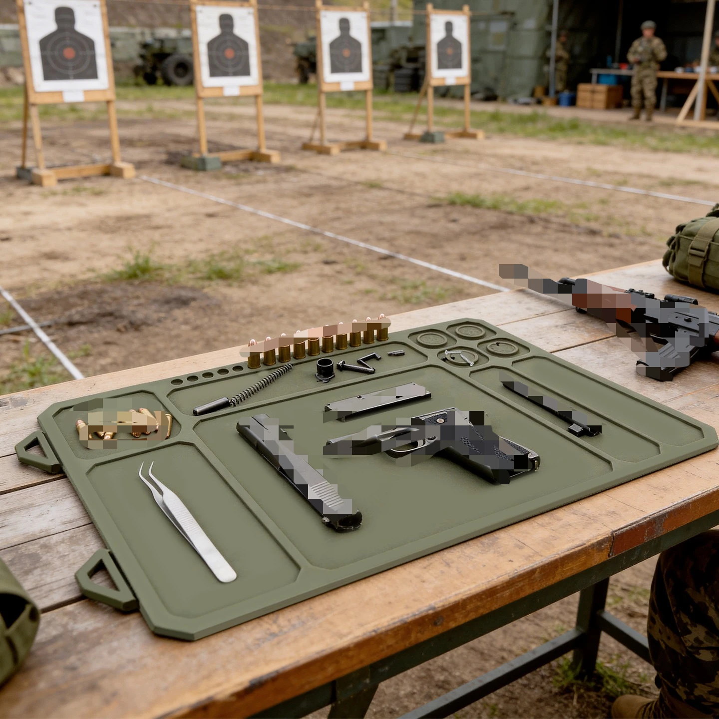 Alfombrilla táctica de limpieza de armas, magnética e impermeable - imagen 5