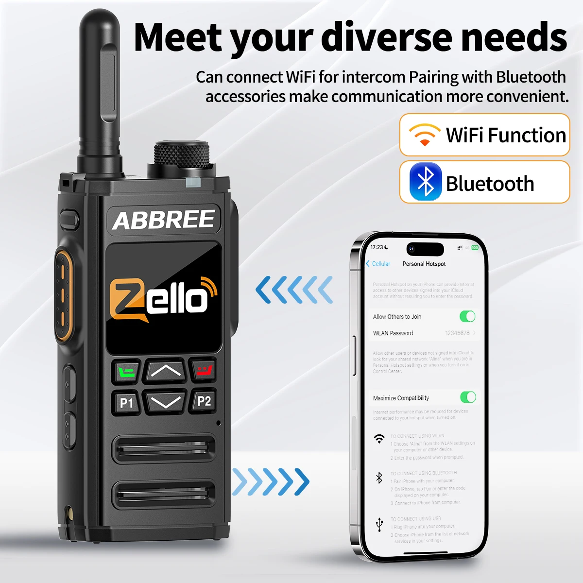 Radio táctica LTE WiFi Bluetooth con Android para comunicaciones - imagen 2