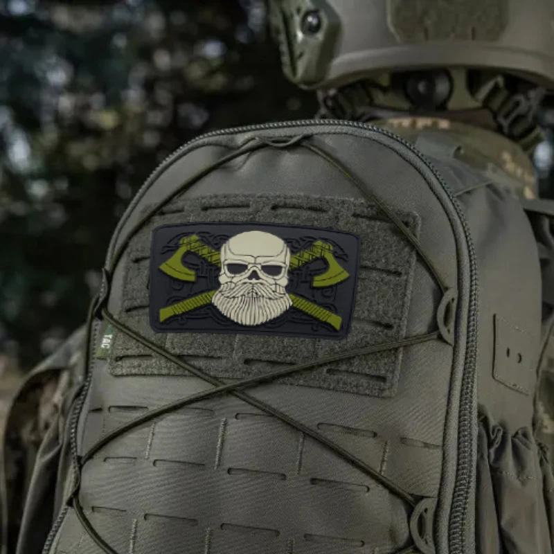 Parche Morale Patch Vikingo con Velcro PVC para Equipamiento Táctico - imagen 2