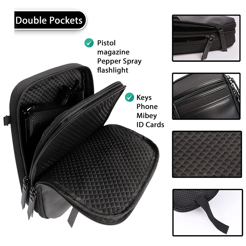Funda de pistola oculta táctica con presillas de cinturón - imagen 2