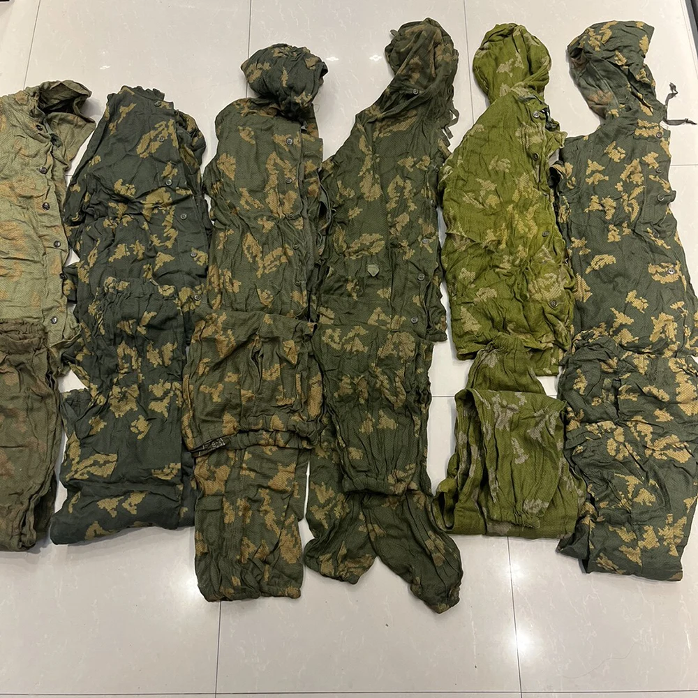 Funda para saco soviético y camisa de malla transpirable con hojas secas en estilo de campo