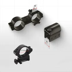 Soporte metálico universal para linterna táctica de carril