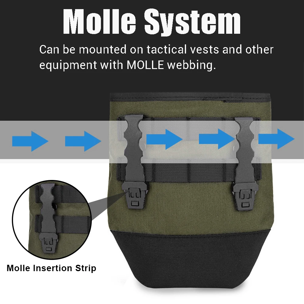 Bolsa táctica MOLLE plegable para cargadores y supervivencia - imagen 4
