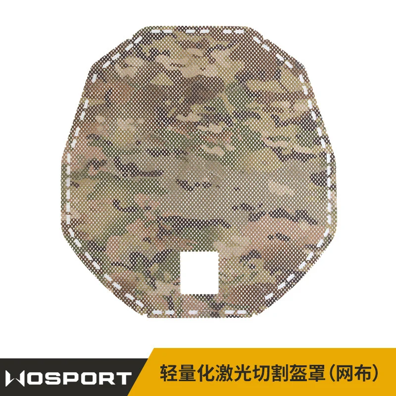 WOSPORT funda táctica para casco con corte láser y malla camuflaje - imagen 4