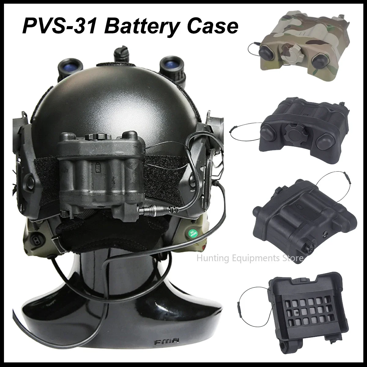 FMA TB1280-MC/BK Caja de batería para casco AN/PVS-31 - imagen 2