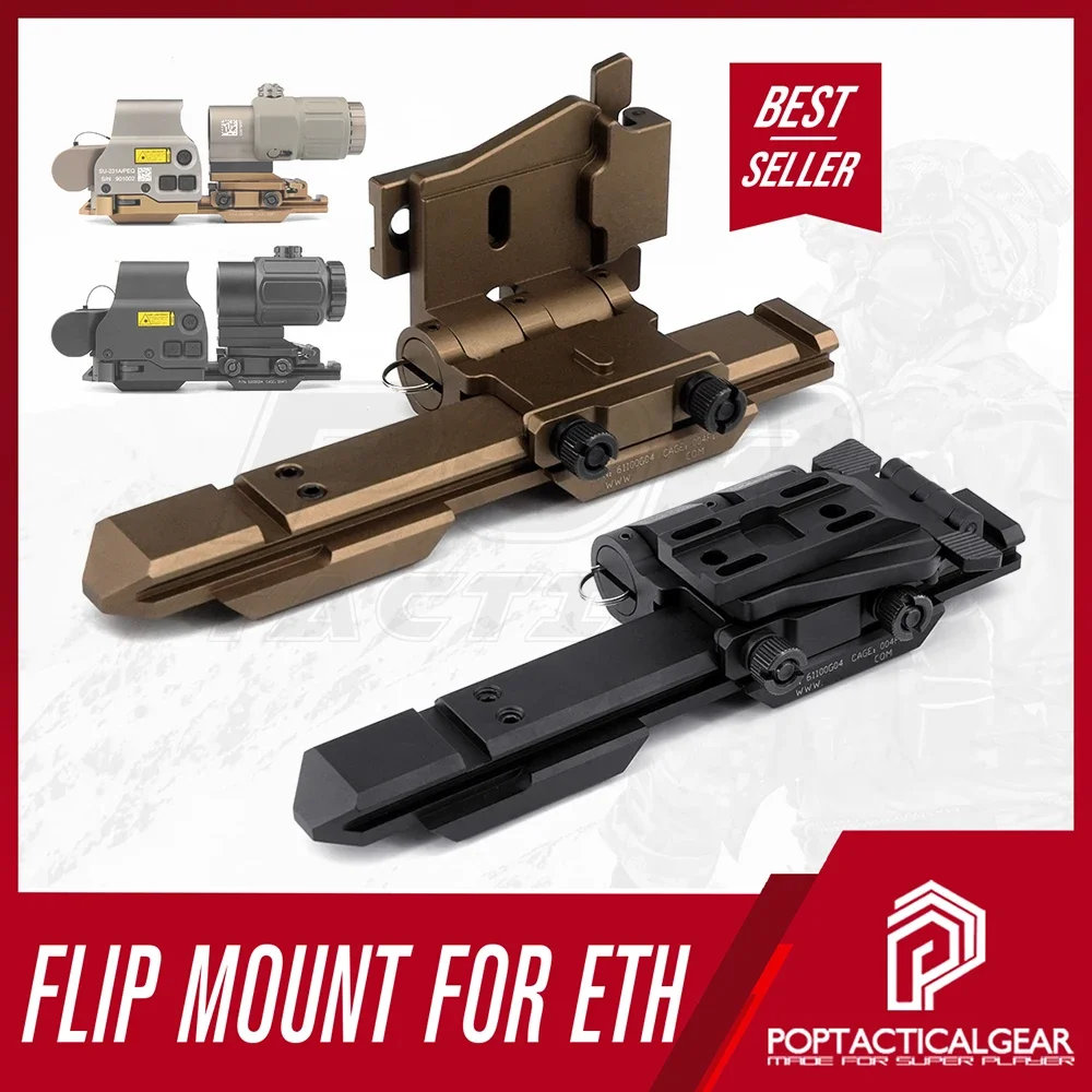 Montaje abatible G33 3X para lupa con elevador y mira de puntos rojos