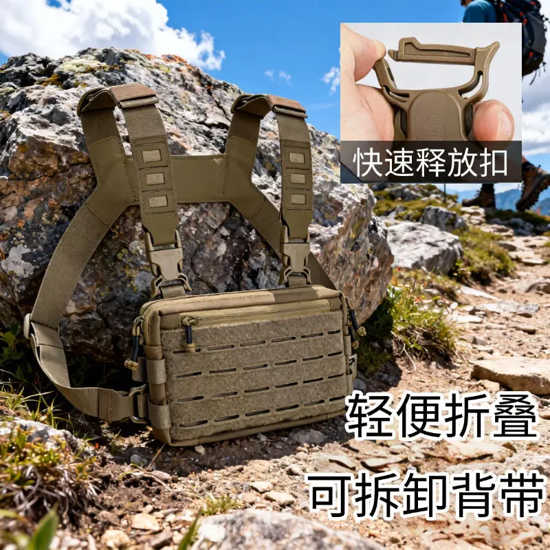 Mochila táctica impermeable ajustable multifuncional para montañismo - imagen 5