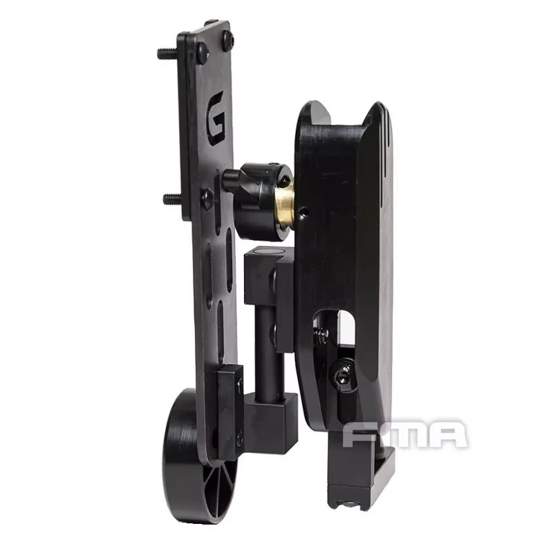 Detalle del holster ajustable para alineación rápida