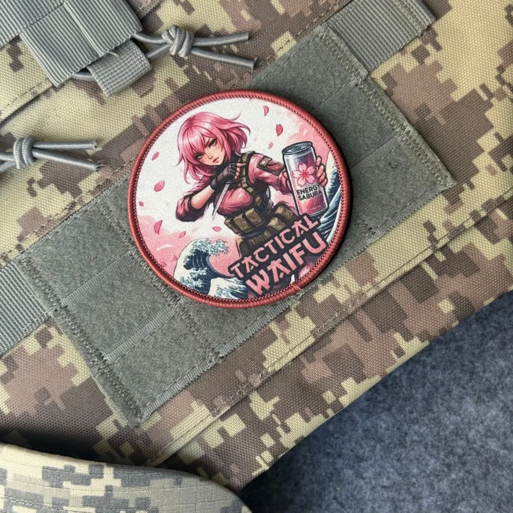 Parche táctico moral anime waifu con gancho y bucle - imagen 5