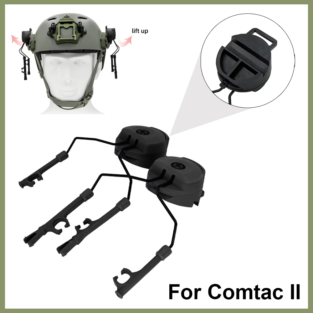 Ops Core Fast – Soporte auriculares tácticos casco riel arco Comtac II - imagen 2