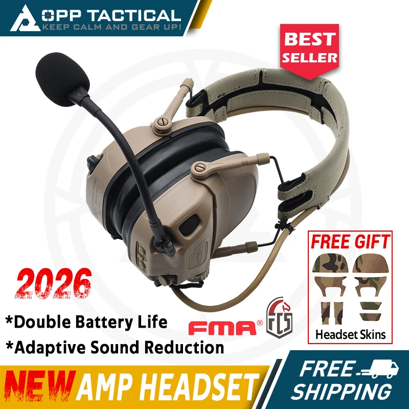 FMA Auricular táctico PTT V20/V60 – Cancelación de ruido