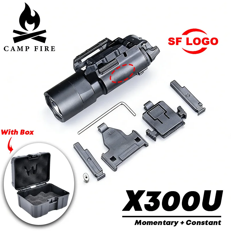 WADSN X300U Linterna táctica LED para airsoft en riel Picatinny - imagen 3