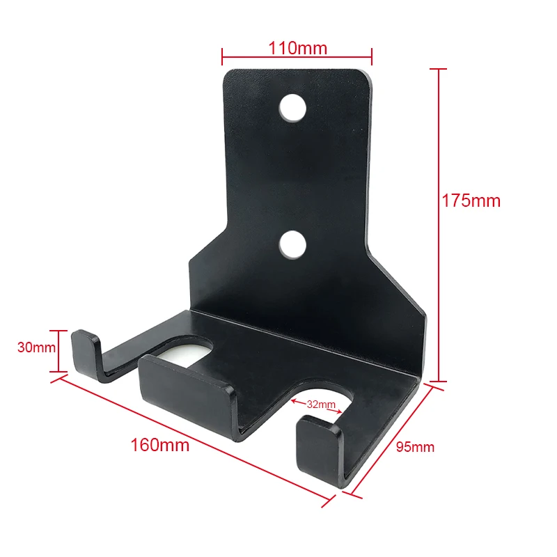 Soporte de pared para barra pesas montado para exhibición