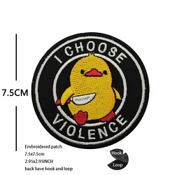 Parche táctico pato ganso – Insignia adhesiva ripstop para mochila