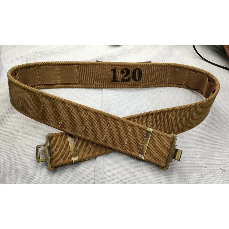 Cinturón militar británico P37 de lona Segunda Guerra Mundial