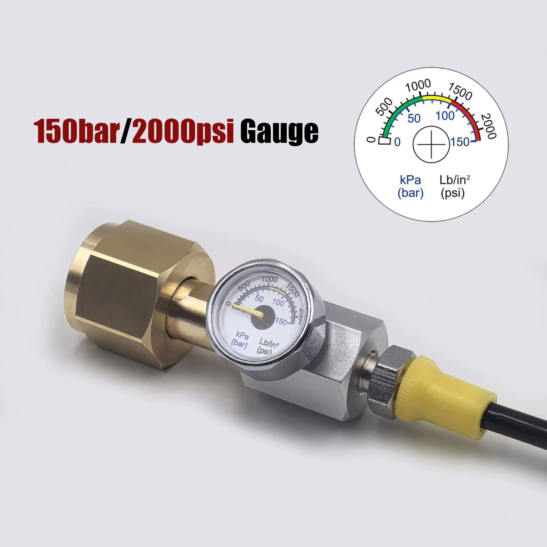 Adaptador cilindro CO2 Terra DUO Art rosca CGA320 conexión rápida - imagen 3