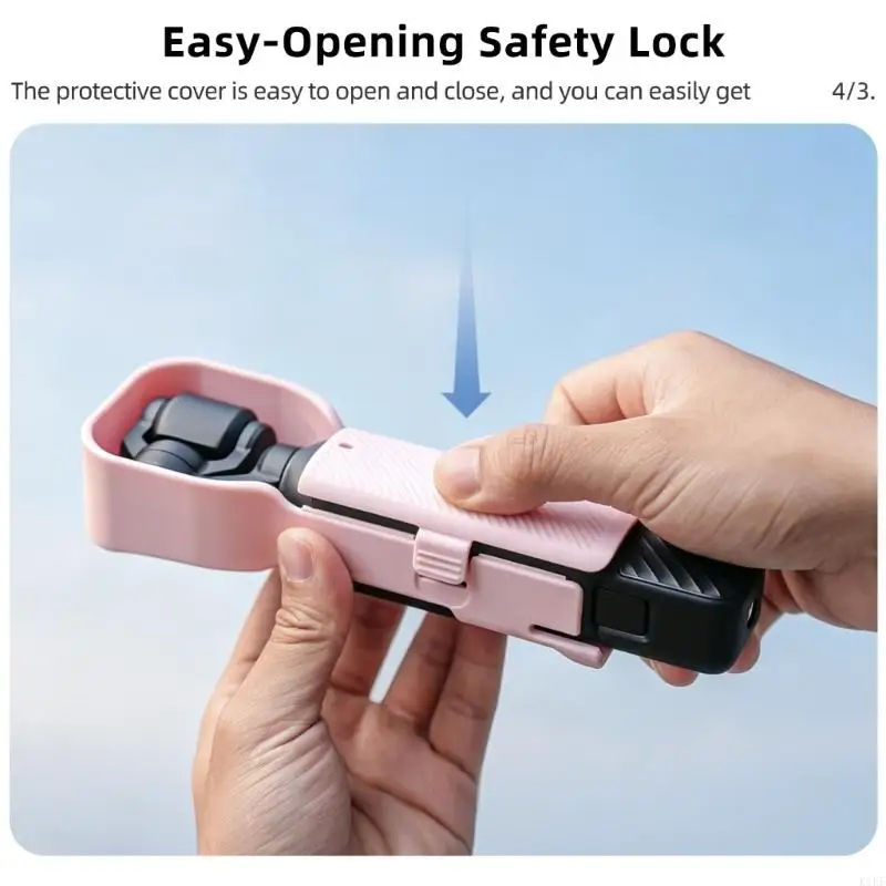 Funda protectora antideslumbrante para cámara de acción con clip
