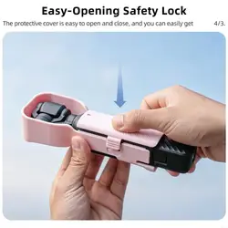 Funda protectora antideslumbrante para cámara de acción con clip