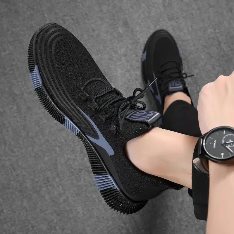 Zapatillas running hombre malla transpirable – Suela amortiguada para correr - imagen 4
