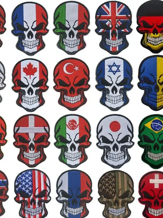 Detalle del diseño bordado tipo parche moral