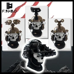 Casco táctico airsoft infantil con máscara NVG y auriculares