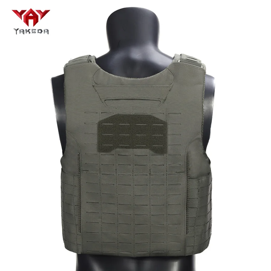 Chaleco táctico de bolsas ocultas triple, tejido resistente
