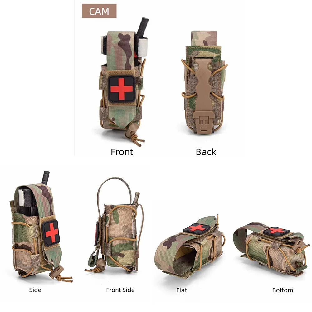 Porta Torniquetes Táctico MOLLE para IFAK con Cordón Elástico - imagen 4