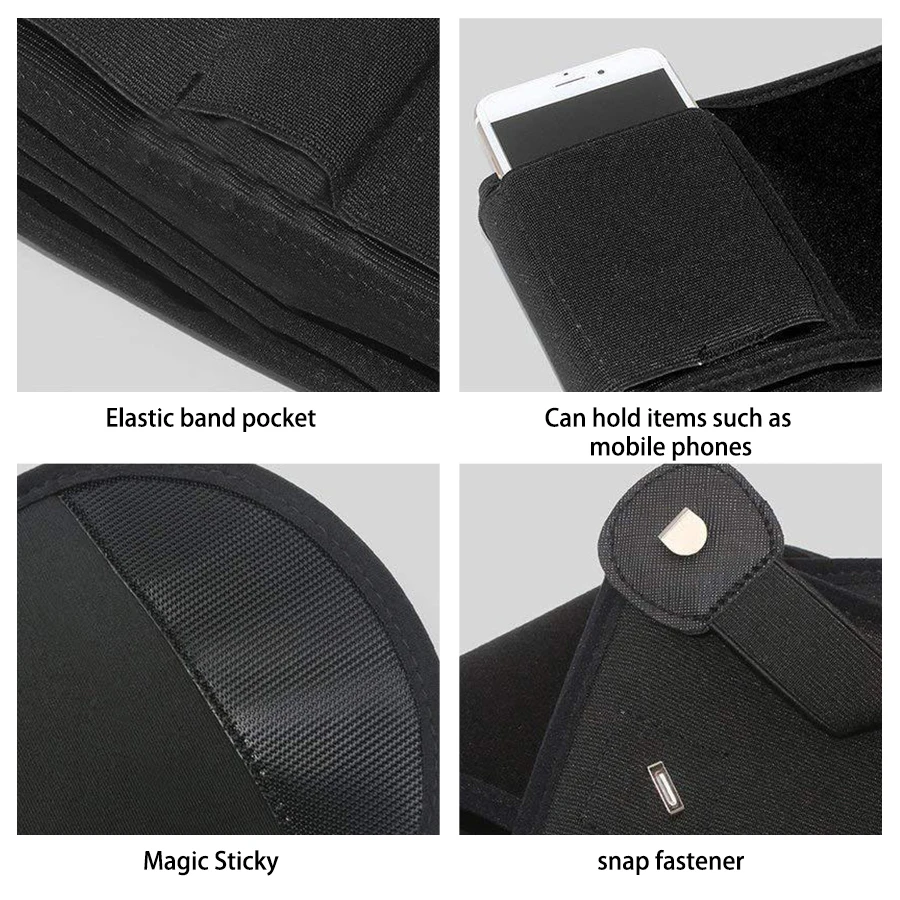 Riñonera táctica elástica ajustable bolsa oculta para exteriores - imagen 4