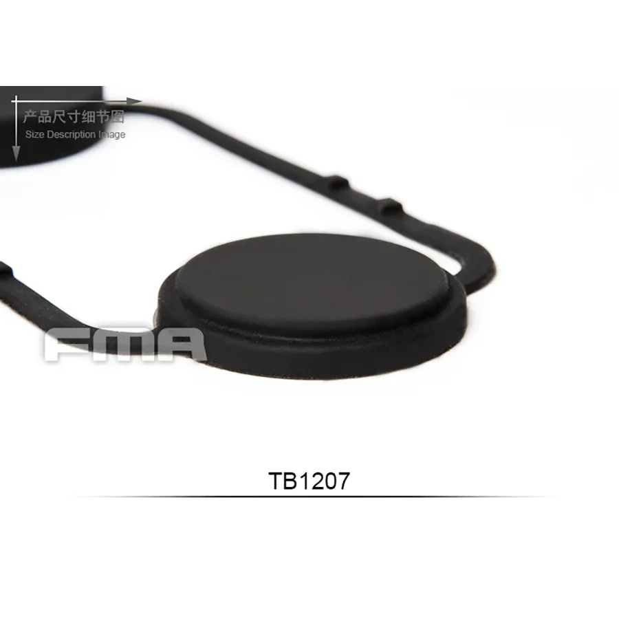 Junta protectora de goma para lentes PVS18 FMA táctica - imagen 3