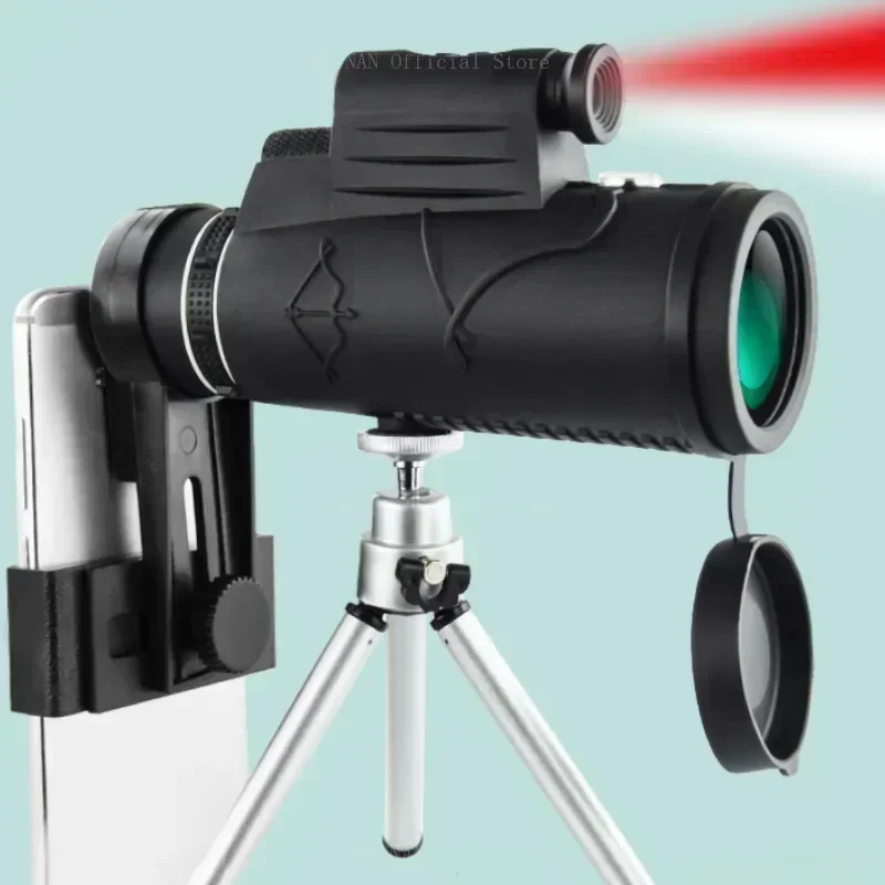Krachtige Monocular de zoom HD con trípode y clip para móvil - imagen 3