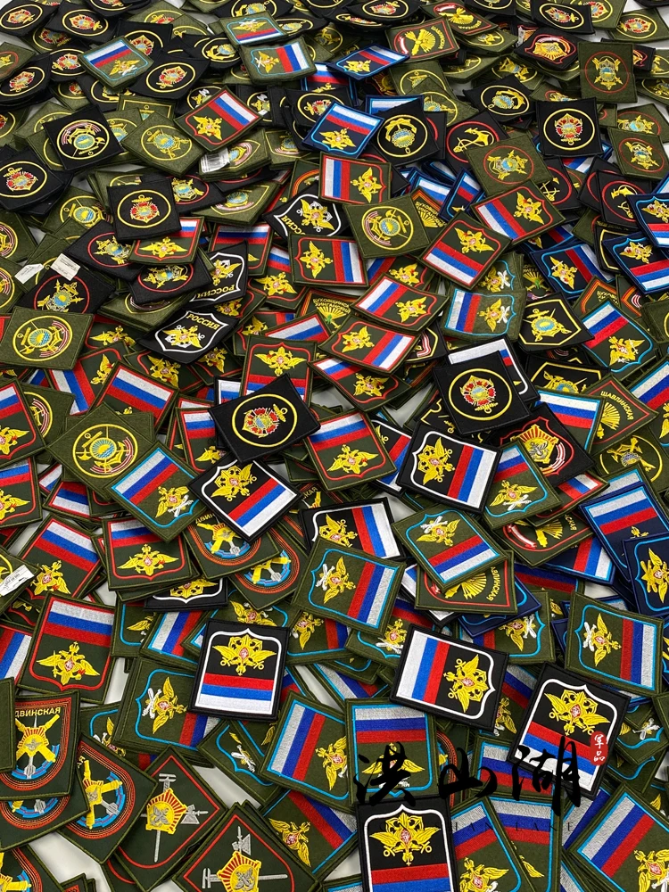 Parche militar con gancho y bucle EMR verde ruso para brazalete - imagen 3