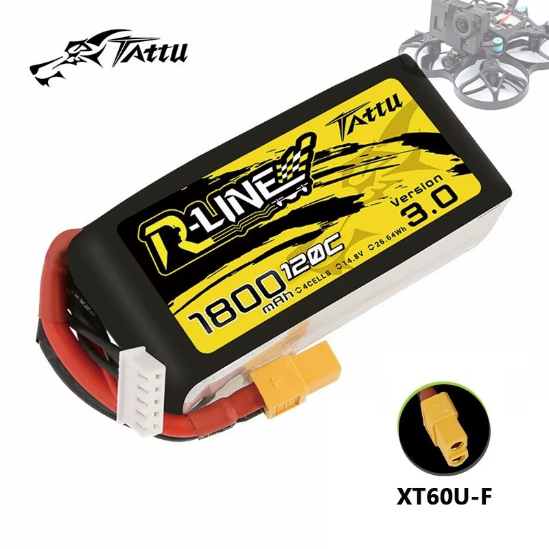 Batería LiPo TATTU R-LINE 4S 1800mAh 120C para drone FPV - imagen 5