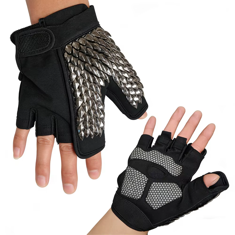 Guantes tácticos sin dedos para airsoft, antideslizantes y transpirables - imagen 4