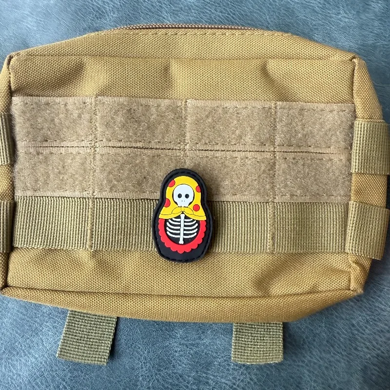 Parche táctico PVC con velcro calavera matrioshka infantil insignia - imagen 5
