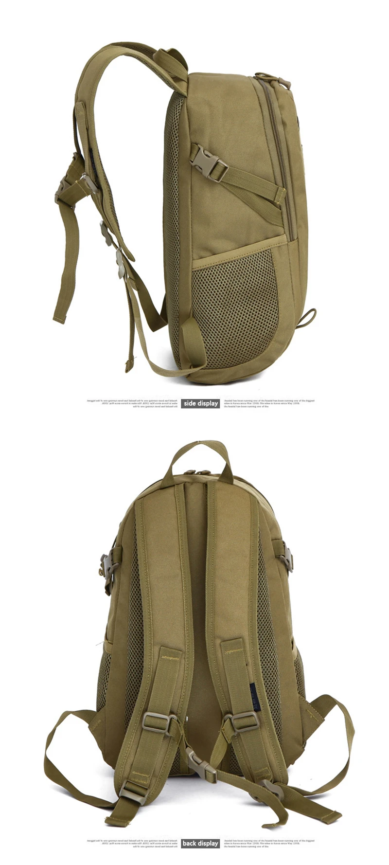 Opciones de color camuflaje y tonos tierra