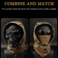 Máscara facial táctica completa para airsoft, paintball, viento