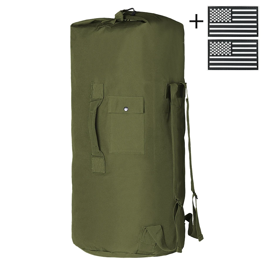Mochila táctica cilíndrica YAKEDA minimalista con correas ajustables - imagen 5