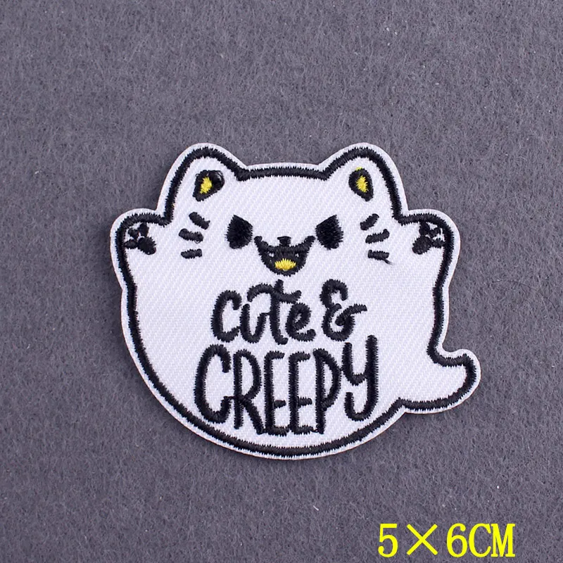 Parche bordado gato lindo termoadhesivo para ropa y mochila resistente - imagen 3