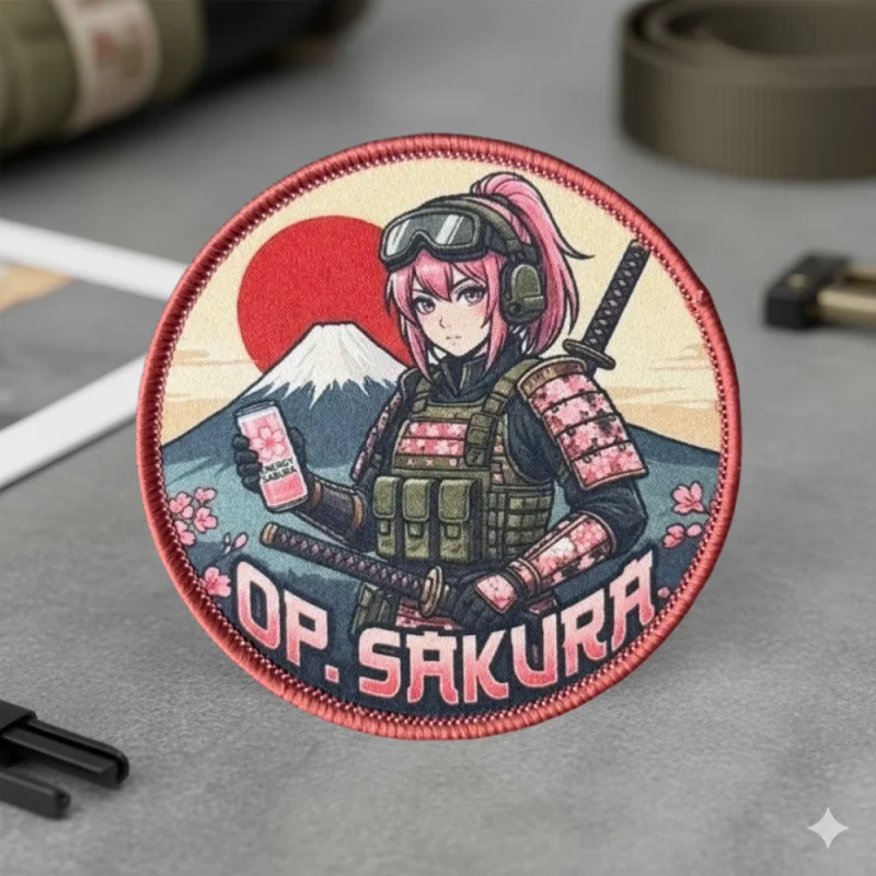 Parche táctico gancho y bucle anime chicas para ropa y gorras - imagen 4