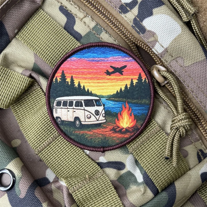 Parche táctico militar estampado con velcro para mochila y ropa - imagen 4