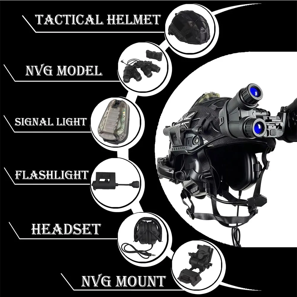 Chaleco Táctico FAST con Casco para Airsoft y Combate - imagen 4
