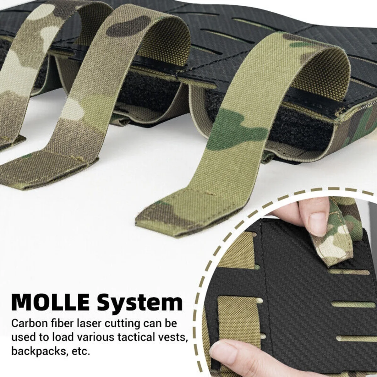 Sistema de fijación MOLLE de la funda triple