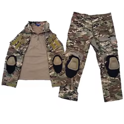 Uniforme táctico hombre camuflaje para senderismo y entrenamiento