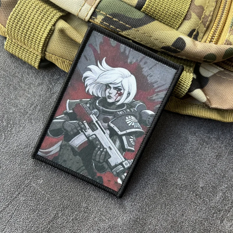 Parche militar táctico estampado gancho y bucle para mochila