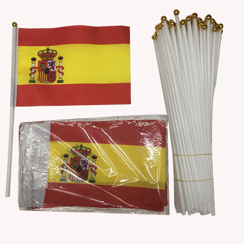 Bandera de España ondulada a mano – 14x21 cm - imagen 4