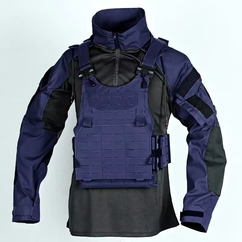 Camiseta táctica para hombre manga larga con capucha y cremallera 1/4