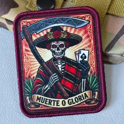 Parche táctico calavera Muerte o Gloria para chaleco y mochila